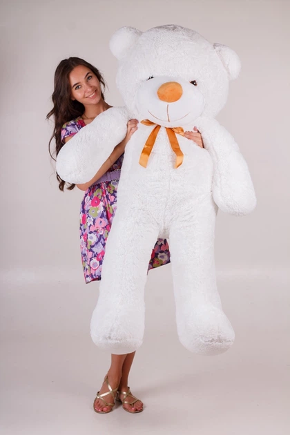Великий ведмедик Тедді Teddy Boom 160 см білий - зображення 2