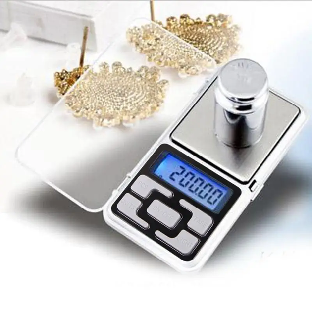 Ювелирные весы карманные 0.01-500 г Scale Электронные высокоточные серые - изображение 2