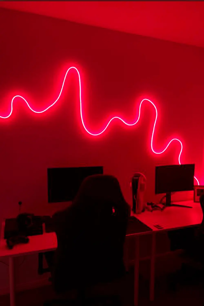 Гибкий неон, светодиодная гибкая неоновая лента Neon 220 В 5 м Красный - изображение 6