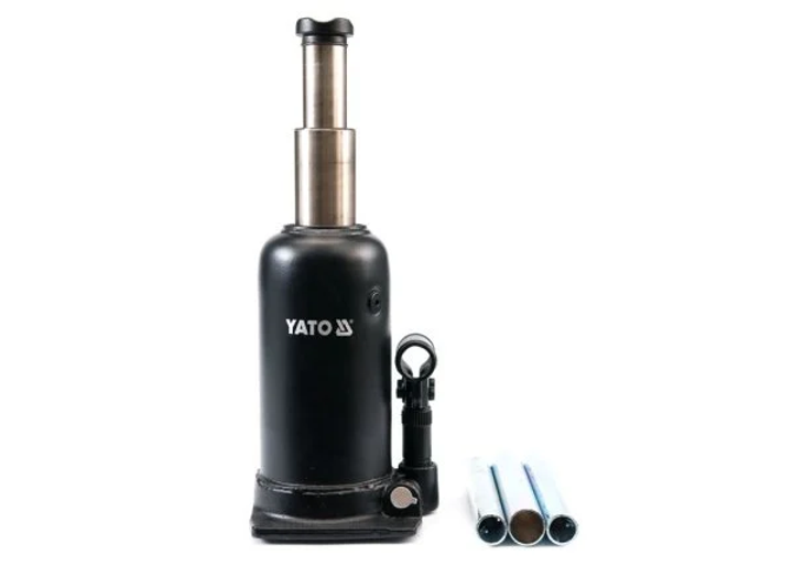 Podnośnik YATO hydrauliczny butelkowy podwójny tłok 12 t 230-593 mm (YT-1715) - obraz 2