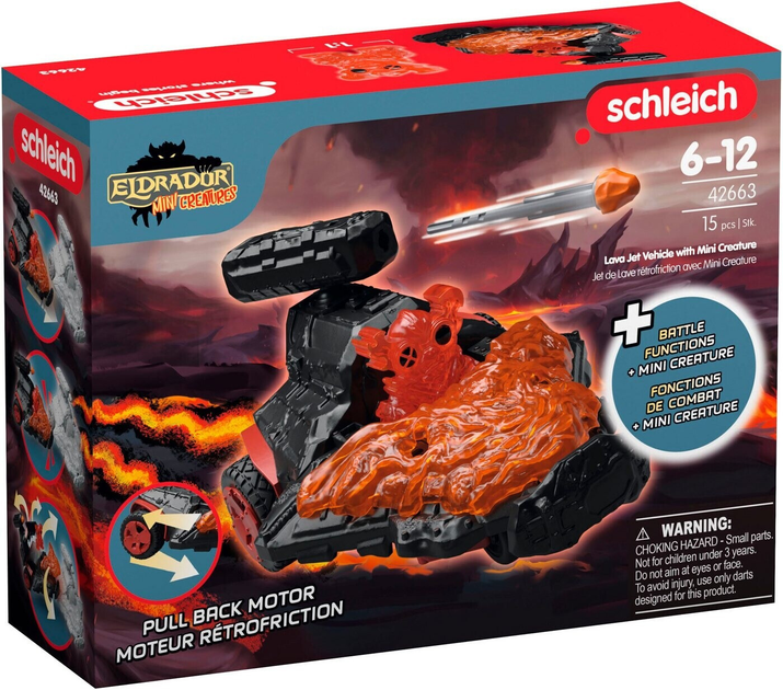 Фігурка Schleich Eldrador Lava Jet Vehicle with Mini Creature SLH42663 (4059433716824) - зображення 2