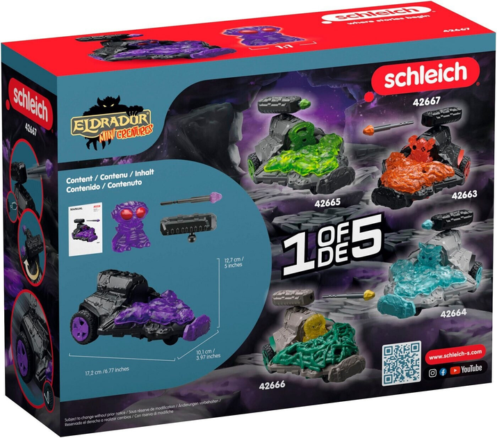 Фігурка Schleich Eldrador Shadow Jet Vehicle with Mini Creature SLH42667 (4059433716855) - зображення 4