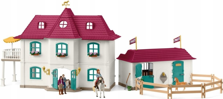 Zestaw Schleich Horse Club Lakeside Country House and Stable SLH42706 (4069111053547) - obraz 3