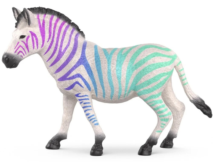 Фігурка Schleich Ювілейне видання Зебра з веселковим візерунком SLH72265 (4069111030067) - зображення 3