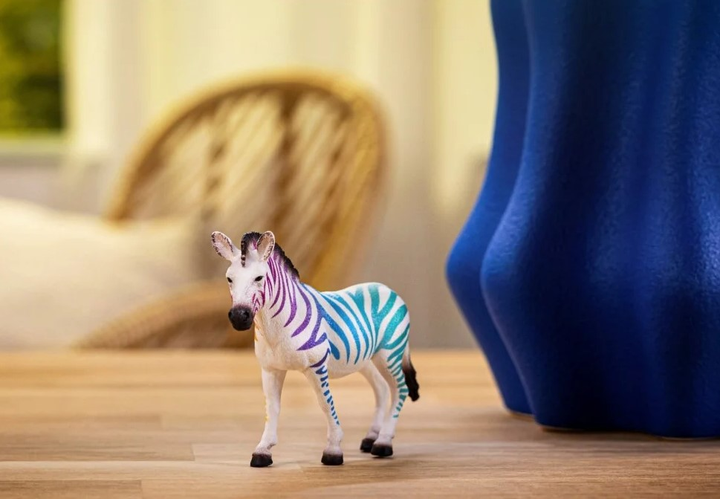 Фігурка Schleich Ювілейне видання Зебра з веселковим візерунком SLH72265 (4069111030067) - зображення 4