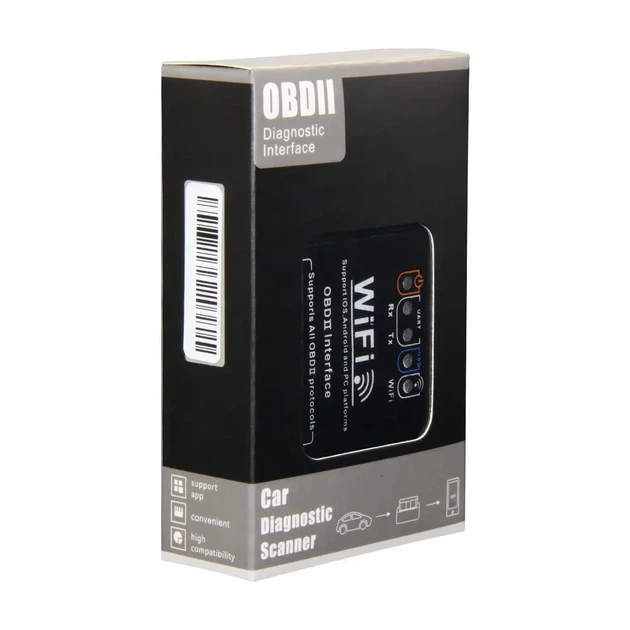 Автосканер для диагностики авто ELM327 OBD2 Wi-Fi v1.5 для Android/IOS чип PIC18F25K80 - изображение 4