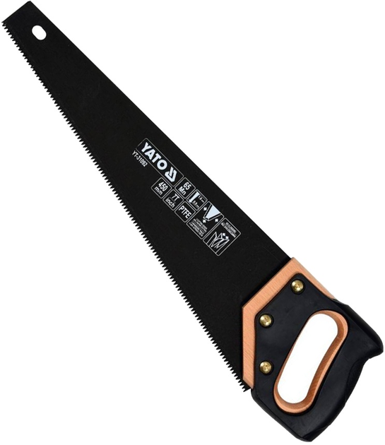 Piła ręczna do drewna YATO 450 mm 7 TPI PTFE (YT-31092) - obraz 1