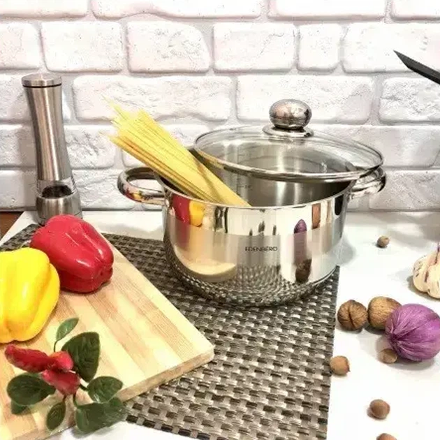 Кастрюля 5.5 л из нержавеющей стали Edenberg EB-3007 - изображение 3