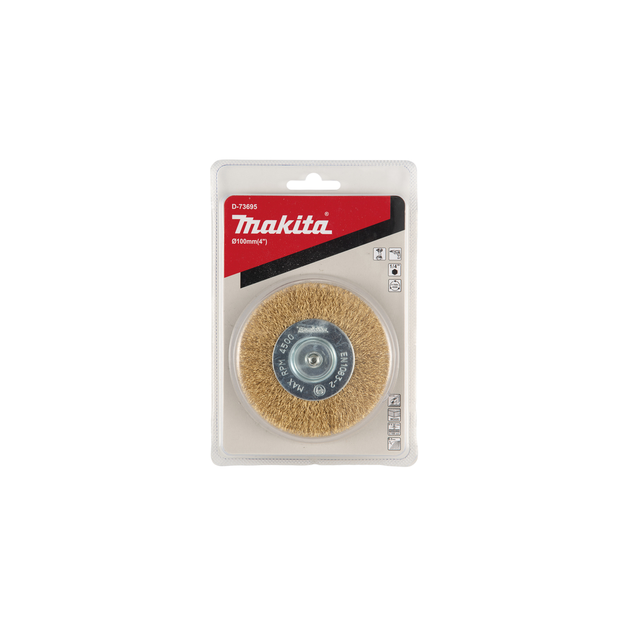 Szczotka druciana Makita tarcziwa 1/4" 100 mm (88381586221) - obraz 3