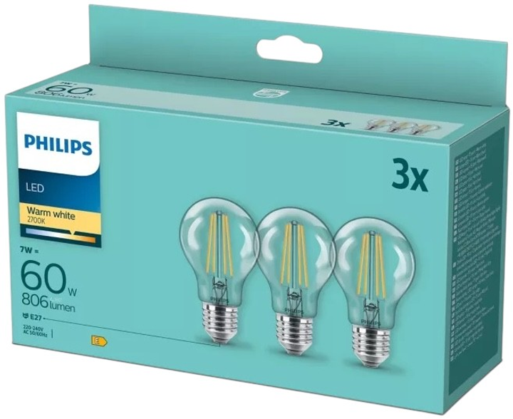 Zestaw żarówek LED Philips A60 E27 (929001387339) - obraz 2