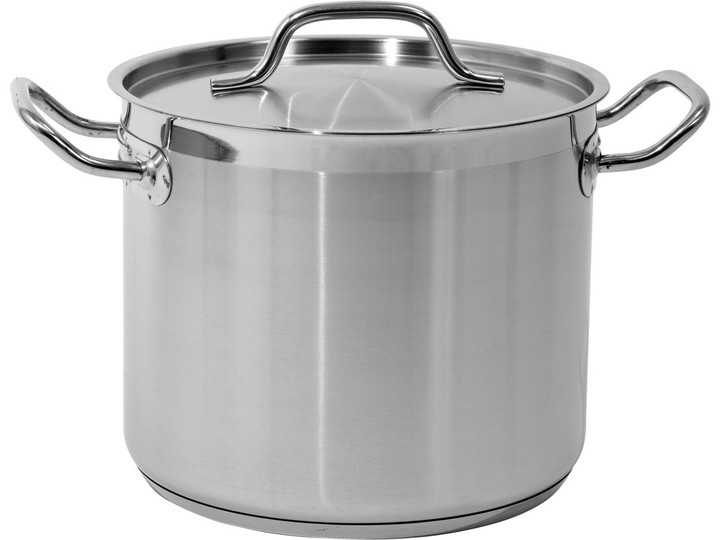 Каструля Yato з кришкою з нержавіючої сталі 24 x 20 см 9 л (5906083860027) - зображення 1