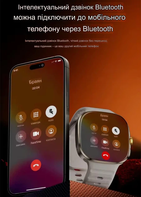 Новий Розумний 4G Смарт-годинник Netcom M99 2.4" AMOLED-экран 32/512Gb Камера GPS WIFI, завантаження програм - зображення 4