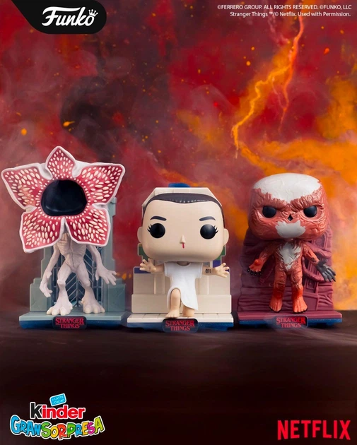 ストレンジャー・シングス キンダージョイ 3個セット Funko × 2 Яйцо Kinder Joy Funko Pop Stranger Things Киндер Джой 