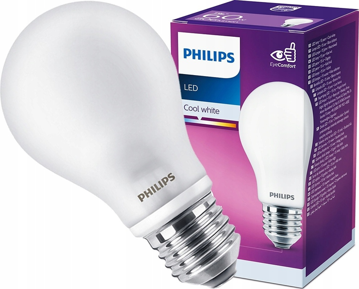 Світлодіодна лампа Philips E27 A60 7W 4000K 806LM MAT (929001323531) - зображення 3