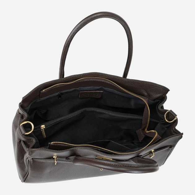 Сумка шоппер женская из натуральной кожи Regina Notte Tote 4020 Шоколад (2000000272825) - Фото 4 Сумка шоппер женская из натуральной кожи Regina Notte Tote 4020 Шоколад (2000000272825) - изображение 4