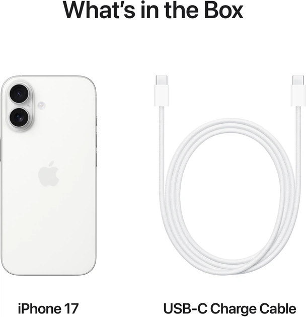 Мобильный телефон Apple iPhone 17 512GB White (MG6Q4AF/A) – фото