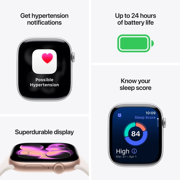 Smartwatch Apple Watch Series 11 GPS 42mm Space Grey Aluminium Case with Black Sport Band - M/L (APL_MEQX4) - obraz 3