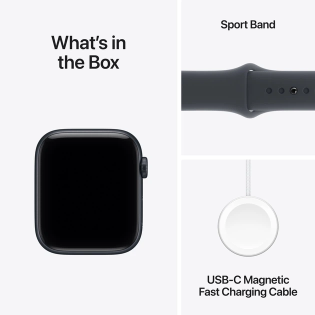 Смарт-годинник Apple Watch SE 3 (2025) GPS 40mm Midnight Aluminium Case with Midnight Sport Band S/M (MEH94) - зображення 8