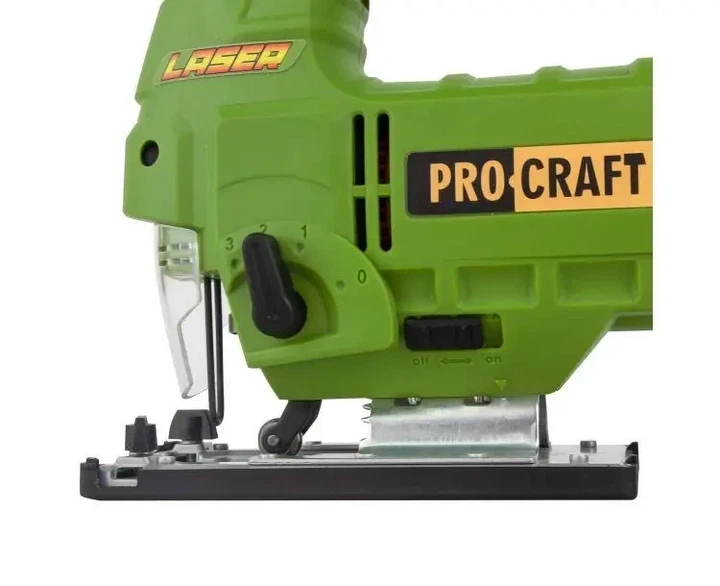 Лобзик электрический PROCRAFT ST1300 1300 Вт Электролобзик с маятниковым ходом и регулировкой скорости для резки дерева и металла - Фото 6 Лобзик электрический PROCRAFT ST1300 1300 Вт Электролобзик с маятниковым ходом и регулировкой скорости для резки дерева и металла - изображение 6