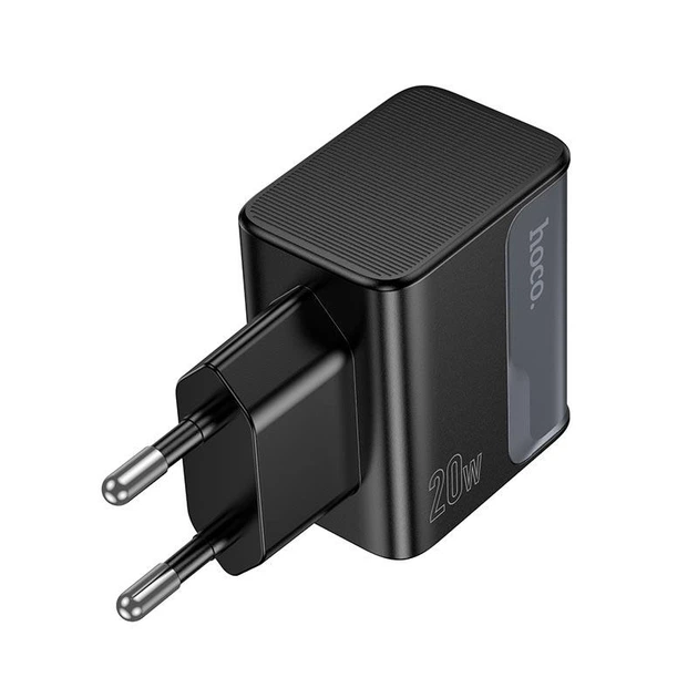 Сетевое зарядное устройство адаптер Hoco CS71A Star Speed charger |1Type-C/1USB, 3A/20W, поддержка быстрой зарядки PD/QC, многоуровневая система защиты, универсальная совместимость| Черный - изображение 3