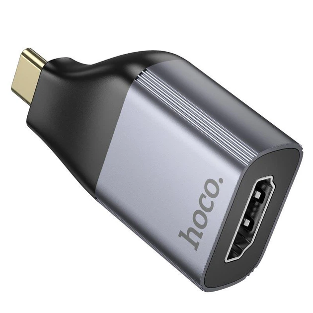 Переходник Hoco UA33 Type-C к HDTV |высокое качество изображения 4k Ultra HD, универсальная совместимость, компактный, Plug-and-Play, для воспроизведения мультимедиа на большом экране| Серый - Фото 4 Переходник Hoco UA33 Type-C к HDTV |высокое качество изображения 4k Ultra HD, универсальная совместимость, компактный, Plug-and-Play, для воспроизведения мультимедиа на большом экране| Серый - изображение 4