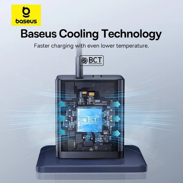 Сетевое зарядное устройство адаптер Baseus Cube Fast Charger |1USB/1Type-C, 30W/3A, поддержка быстрой зарядки PD/QC, многоуровневая защита, универсальная совместимость| Черный - Фото 4 Сетевое зарядное устройство адаптер Baseus Cube Fast Charger |1USB/1Type-C, 30W/3A, поддержка быстрой зарядки PD/QC, многоуровневая защита, универсальная совместимость| Черный - изображение 4
