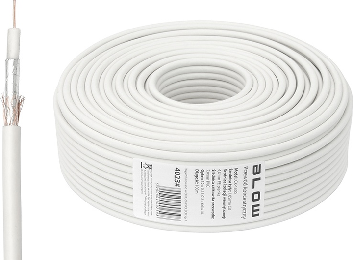 Кабель коаксіальний Blow CX-1500 100 м White (5900804002598) - зображення 2