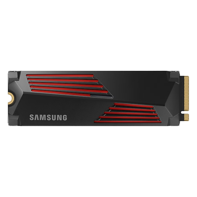 Накопичувач SSD з радіатором Samsung 990 PRO, M.2, PCIe 4.0, 4TB, R 7450 MB/s, W 6900 MB/s, Black/Red (MZ-V9P4T0CW) - Фото 1 Накопичувач SSD з радіатором Samsung 990 PRO, M.2, PCIe 4.0, 4TB, R 7450 MB/s, W 6900 MB/s, Black/Red (MZ-V9P4T0CW) - изображение 1