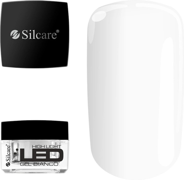 Żel budujący do paznokci Silcare High Light Bianco 30 g (5902560566802) - obraz 1
