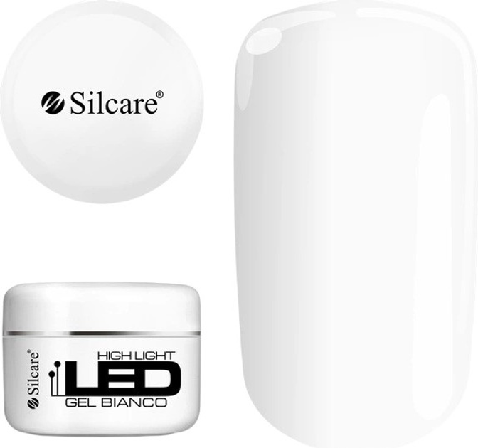 Żel budujący do paznokci Silcare High Light Bianco 100 g (5902560566819) - obraz 1