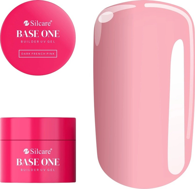 Żel budujący do paznokci Silcare Base One Dark French Pink 100 g (5902560566017) - obraz 1