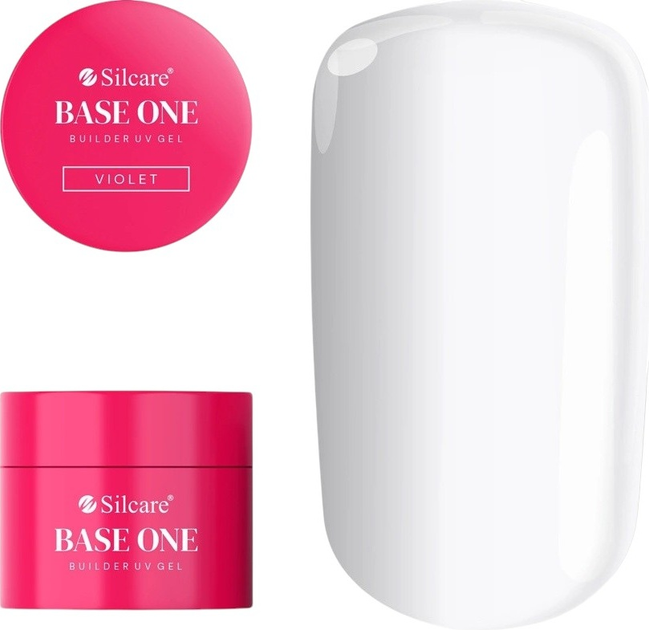 Гель для нарощування нігтів Silcare Base One Violet 100 г (5902560566130) - зображення 1