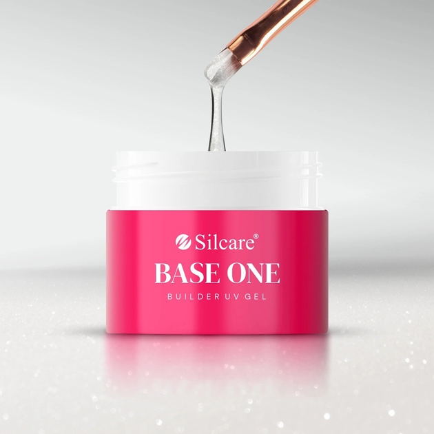 Żel budujący do paznokci Silcare Base One Shimmer Milkshake 50 g (5902560565911) - obraz 4