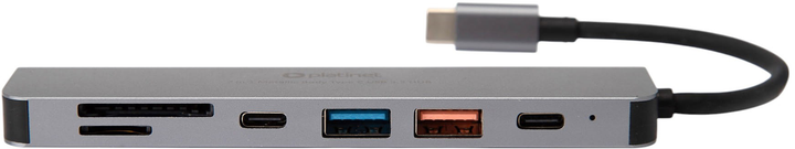 Hub USB Platinet 2 x USB-A, 2 x USB-C PD, 1 x HDMI 4K 10Gbps (PMH9997B) - obraz 3