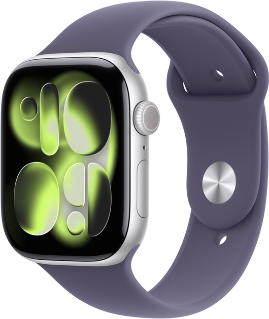 Смарт-годинник Apple Watch Series 11 GPS 42mm Silver Aluminium Case with Purple Fog Sport Band - M/L (APL_MEU74) - зображення 1