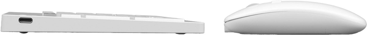 Zestaw bezprzewodowy Omega Wireless Set Keyboard + Mouse White (OKM2658W) - obraz 5