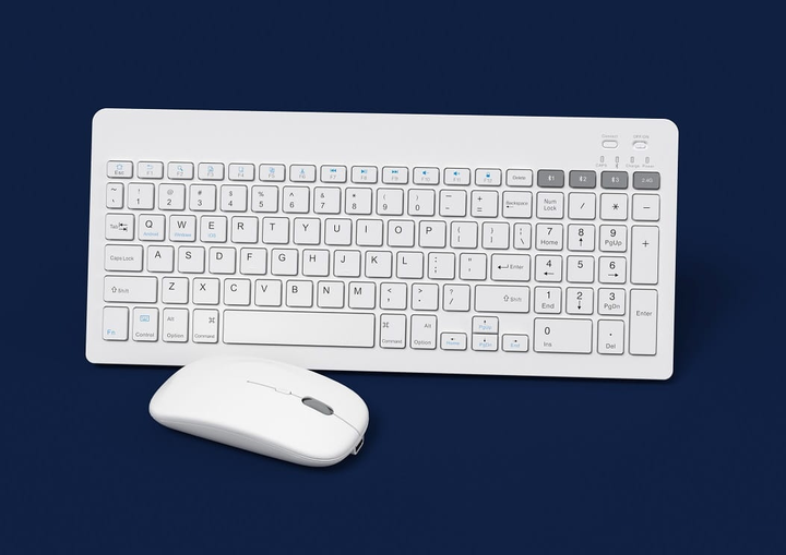 Zestaw bezprzewodowy Omega Wireless Set Keyboard + Mouse White (OKM2658W) - obraz 10