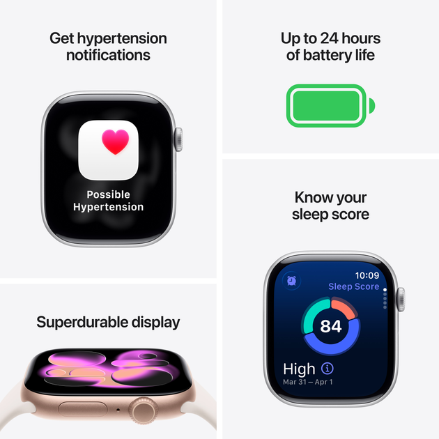 Смарт-годинник Apple Watch Series 11 GPS 42mm Space Grey Aluminium Case with Black Sport Band - S/M (APL_MEQW4) - зображення 3