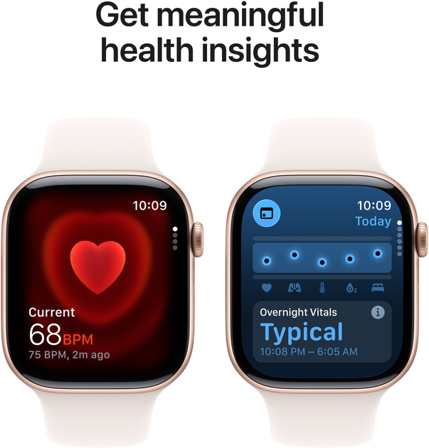 Смарт-годинник Apple Watch Series 11 GPS 42mm Rose Gold Aluminium Case with Light Blush Sport Band - S/M (APL_MEU04) - зображення 5
