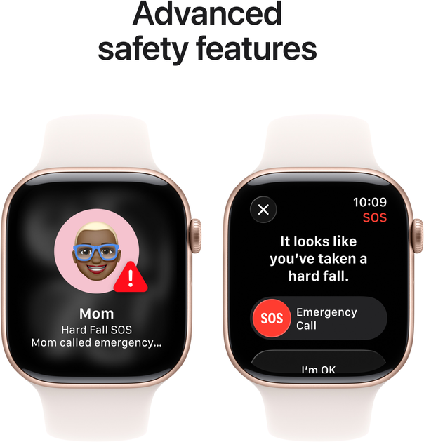 Смарт-годинник Apple Watch Series 11 GPS 42mm Rose Gold Aluminium Case with Light Blush Sport Band - S/M (APL_MEU04) - зображення 6