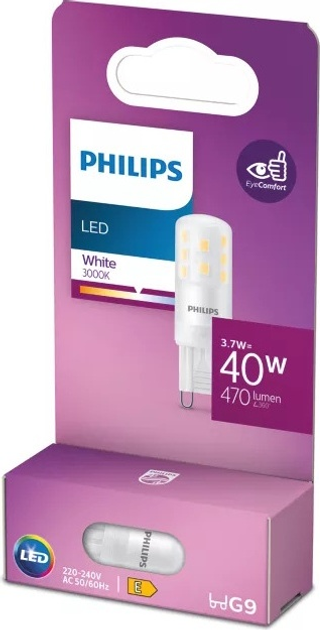 Żarówka LED Philips G9 3.7W 470LM 3000K WH ND STR6 (929003790901) - obraz 2