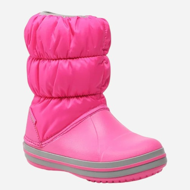 Śniegowce dziecięce dla dziewczynki ocieplane Crocs Winter Puff Boot Kids 14613-6TR 25-26 Różowe (196265132508) - obraz 2
