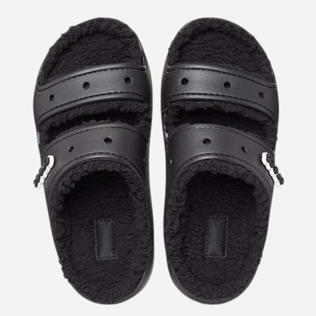 Жіночі шльопанці Crocs Classic Cozzzy Sandal 207446-060 36-37 Чорні (196265136940) - зображення 3
