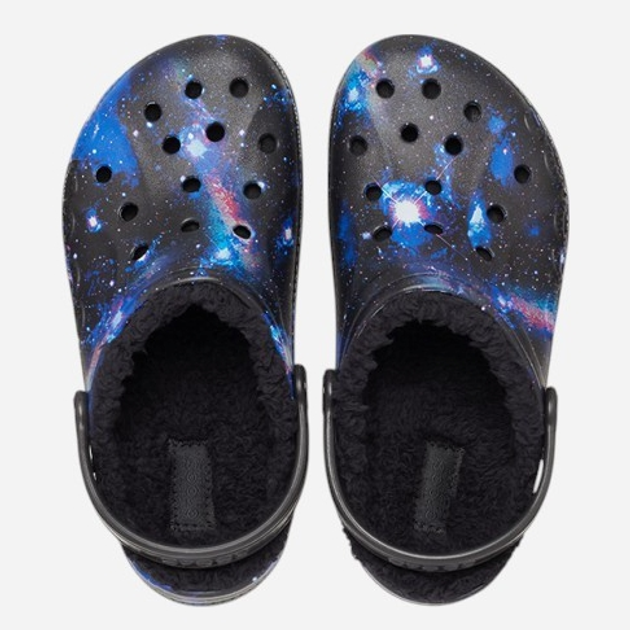 Дитячі крокси-сабо для хлопчика Crocs Baya Lined Printed 207654-0C4 28-29 Чорні (196265151417) - зображення 5