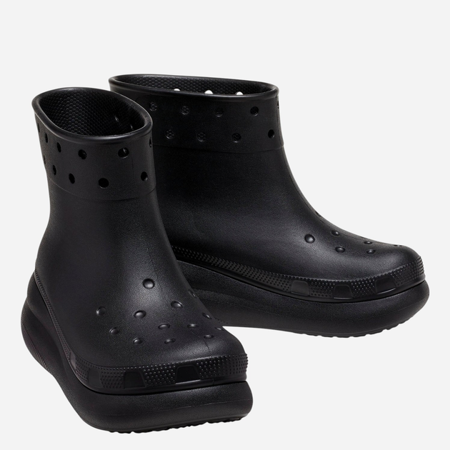 Kalosze damskie krótkie Crocs Classic Crush Rain Boot 207946-BLK 39-40 Czarne (196265156726) - obraz 4