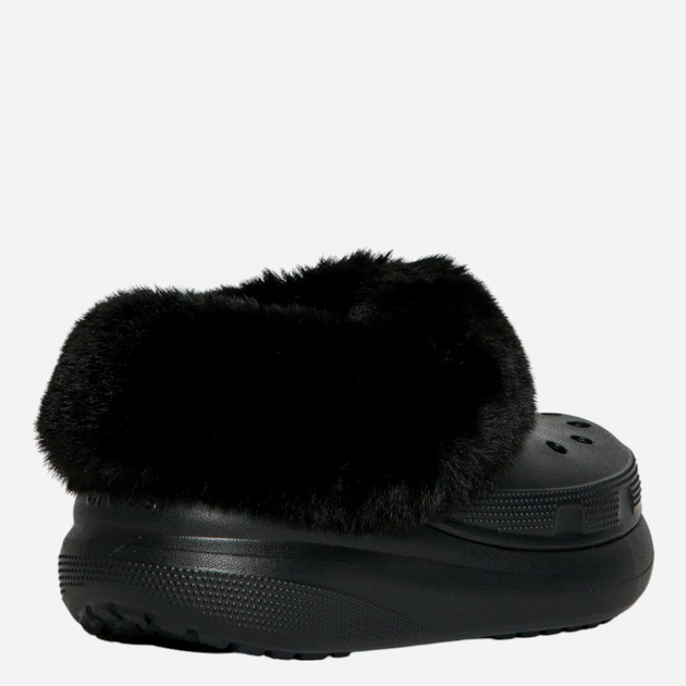 Жіночі крокси утеплені Crocs Furever Crush 208446-001 39-40 Чорні (196265276264) - зображення 4