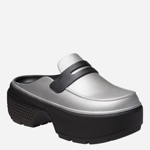 Жіночі мюлі Crocs Stomp Metallic Loafer 210363-01V 41-42 Сріблясті (196265793815) - зображення 2