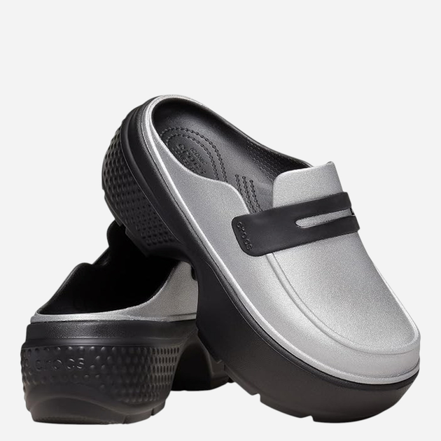 Жіночі мюлі Crocs Stomp Metallic Loafer 210363-01V 39-40 Сріблясті (196265793808) - зображення 3