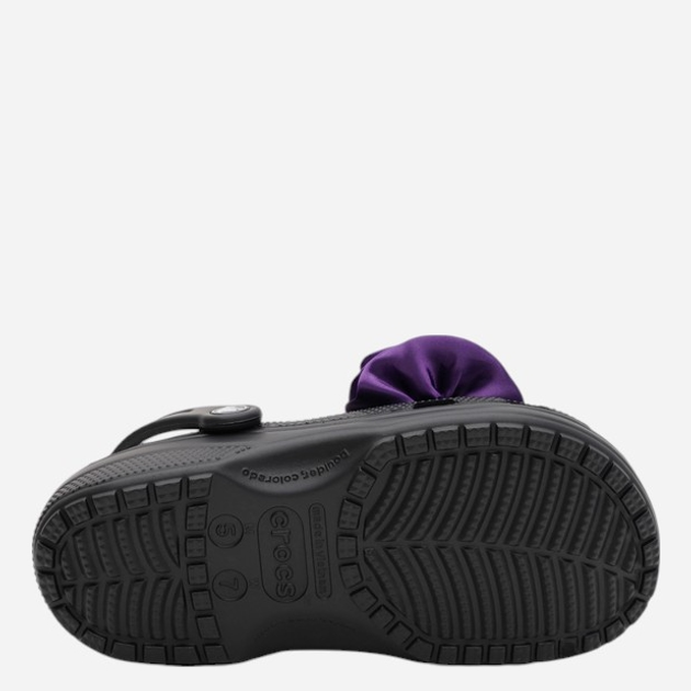 Chodaki damskie Crocs Classic Rosette Clog 210388-001 36-37 Czarne (196265794416) - obraz 7