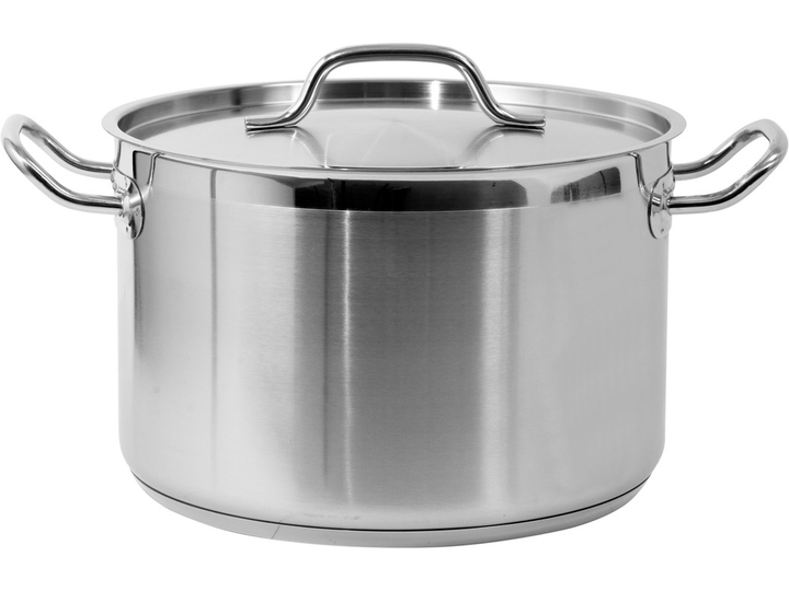 Каструля Yato з кришкою з нержавіючої сталі 28 x 18 см 11.1 л (5906083860164) - зображення 1